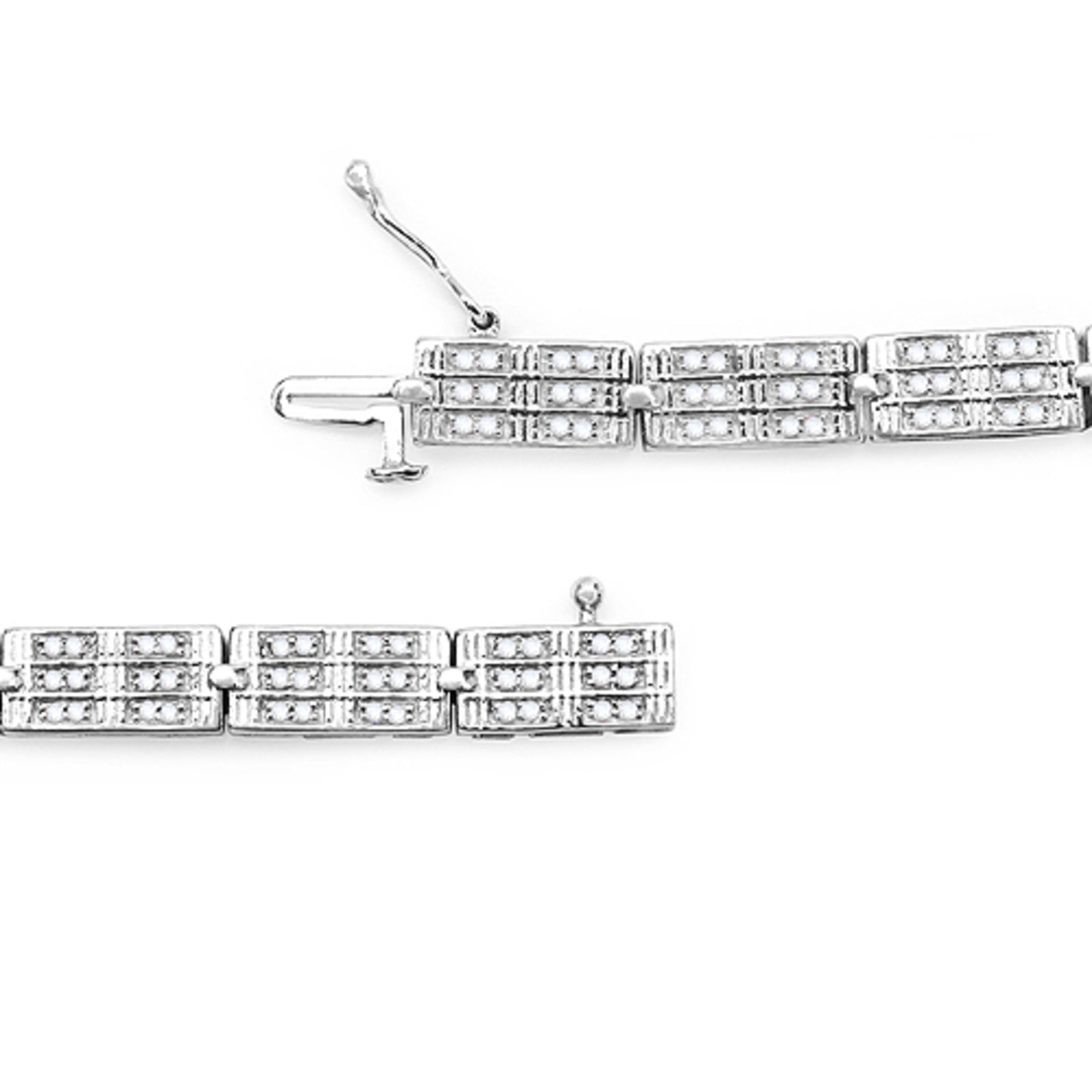 Genuine White Diamond Tennis Bracelet