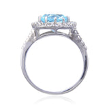 Affordable ring design, ring under $100, ring for gifting, blue gemstone ring for women