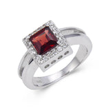 Affordable ring design, ring for gifting, engagement ring design, deep red color ring