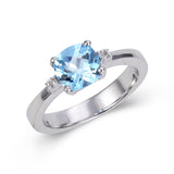 Cushion cut solitaire ring for women, solitaire ring on a budget