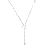 Bridesmaid Gift Natural White Topaz Bridesmaid Necklace Silver Necklace for Women Bridesmaid Jewelry Gifts For Women