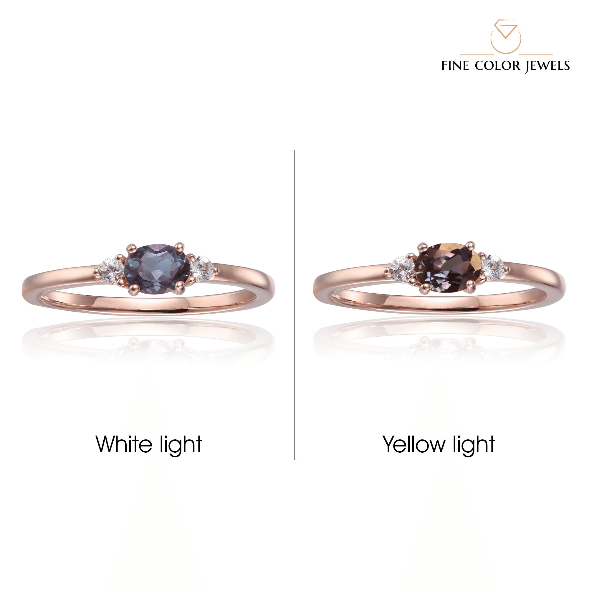 White sapphire ring