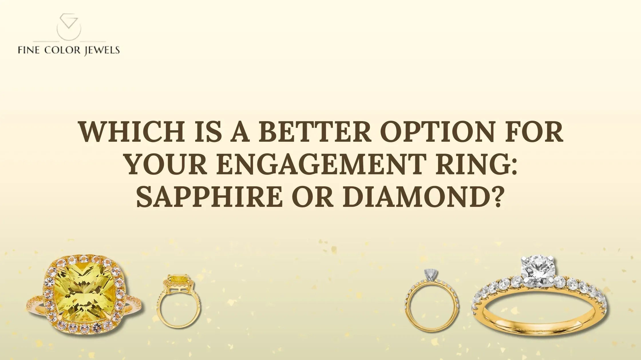 Which is a Better Option for Your Engagement Ring: Sapphire or Diamond? - FineColorJewels 
