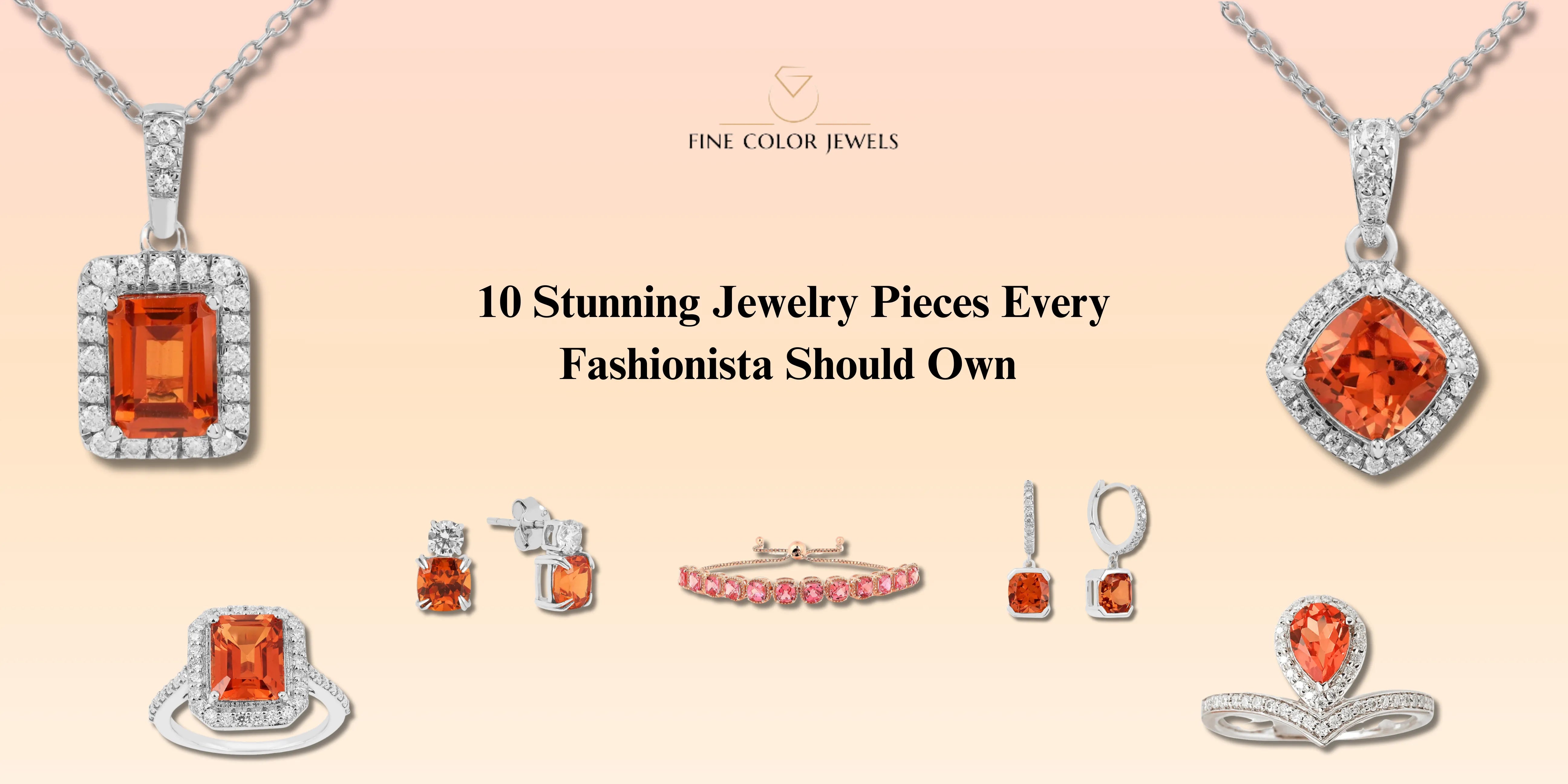 10 Peach Sapphire Jewelry Pieces Every Fashionista Should Own - FineColorJewels 