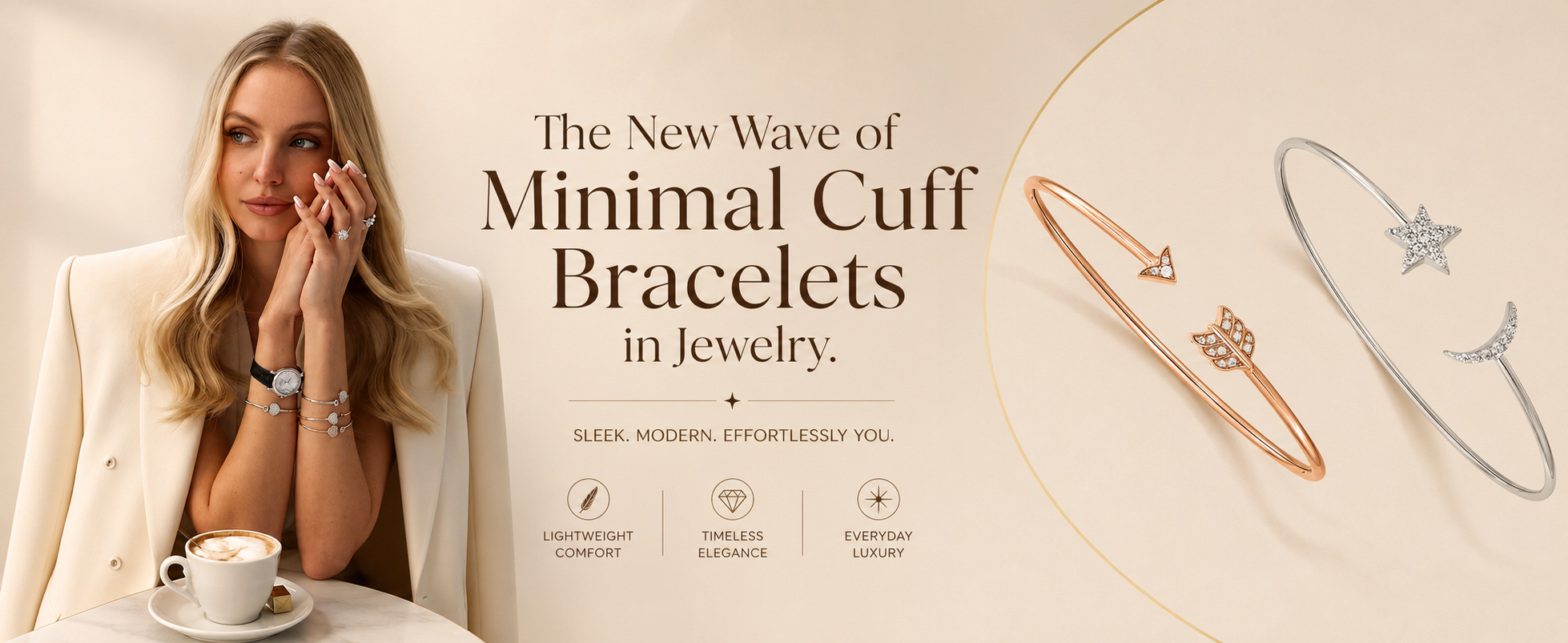 The New Wave of Minimal Cuff Bracelets in Jewelry