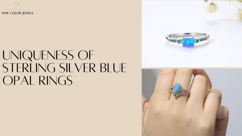 Qu'est-ce qui rend les bagues en argent sterling avec opale bleue si uniques ?