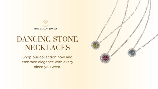 9 Dancing Stone Halo Necklaces : The Perfect Gift for Every Occassion