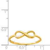 10K Yellow Gold Infinity Ring