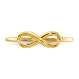 Bague Infini en or jaune 10 carats