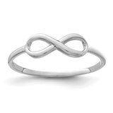 10K White Gold Infinity Ring