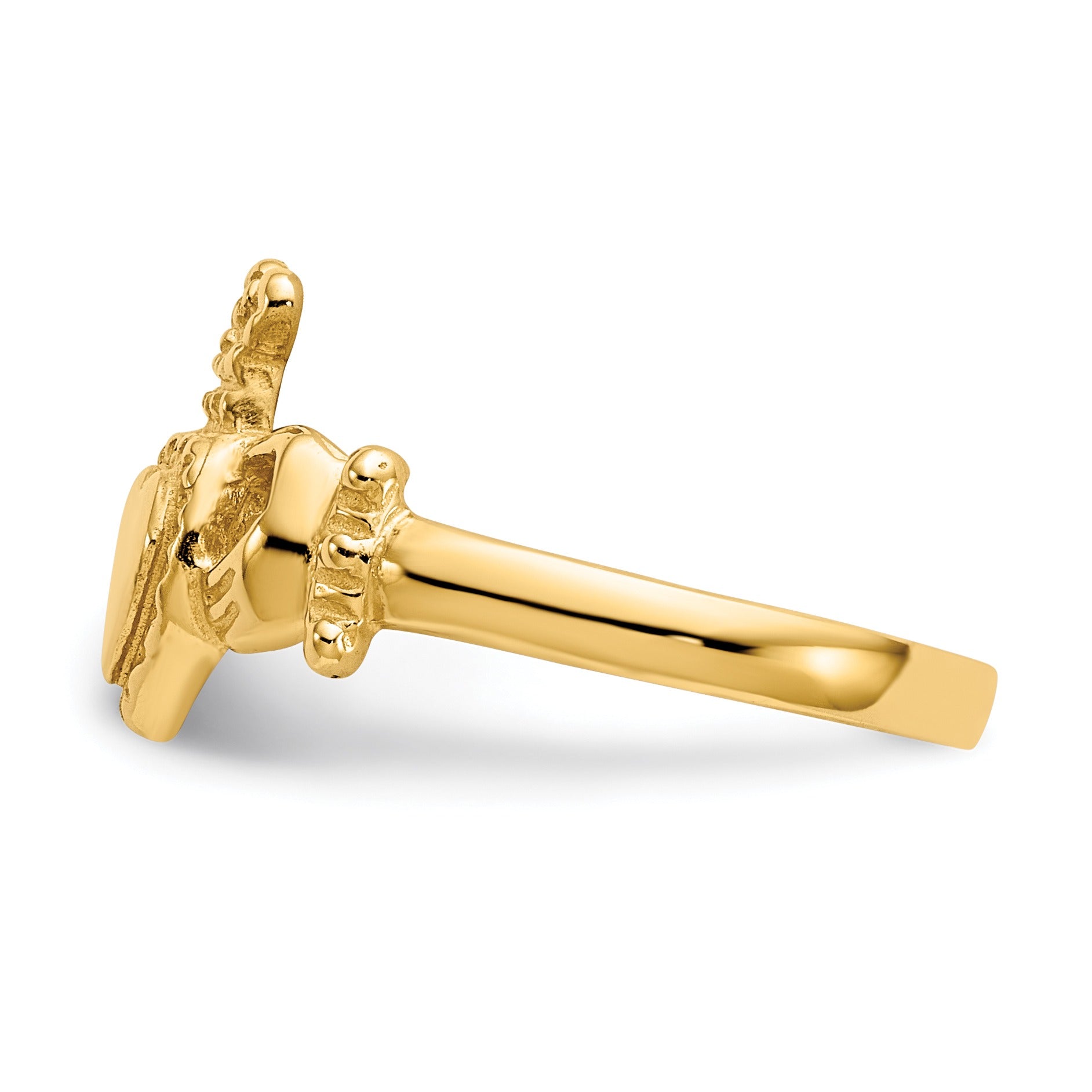 10K Gold Claddagh Ring
