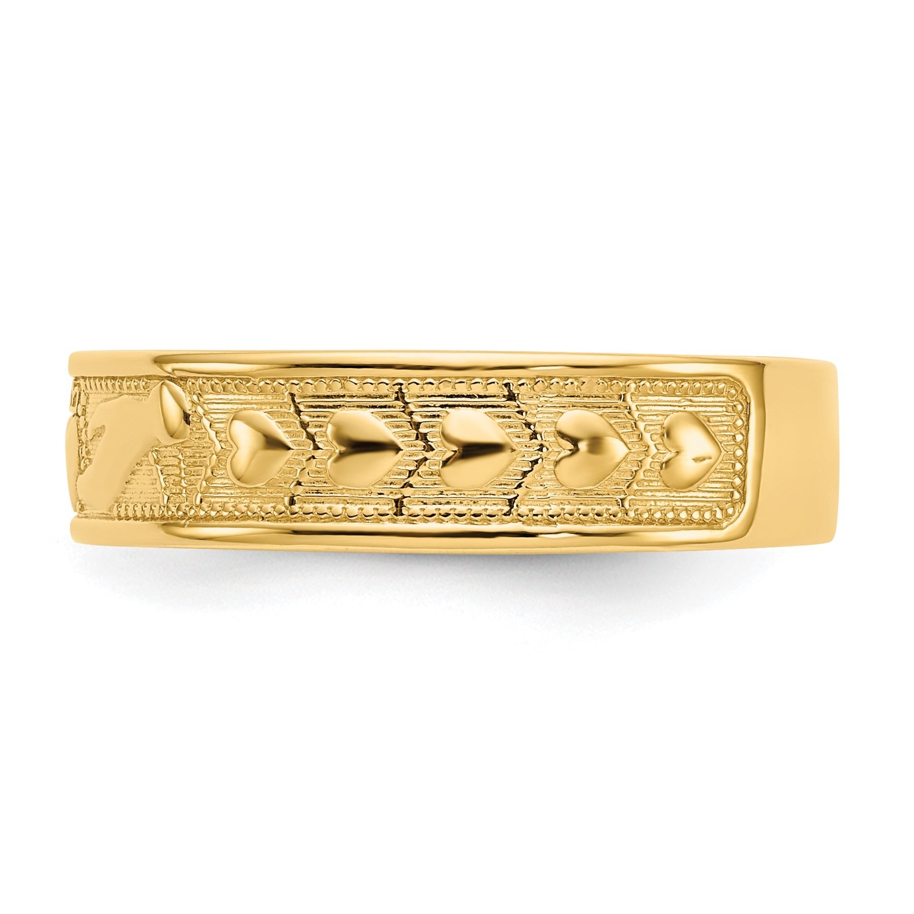 10k Gold Claddagh Band