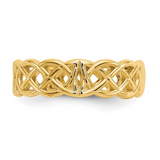 10K Yellow Gold Celtic Toe Ring