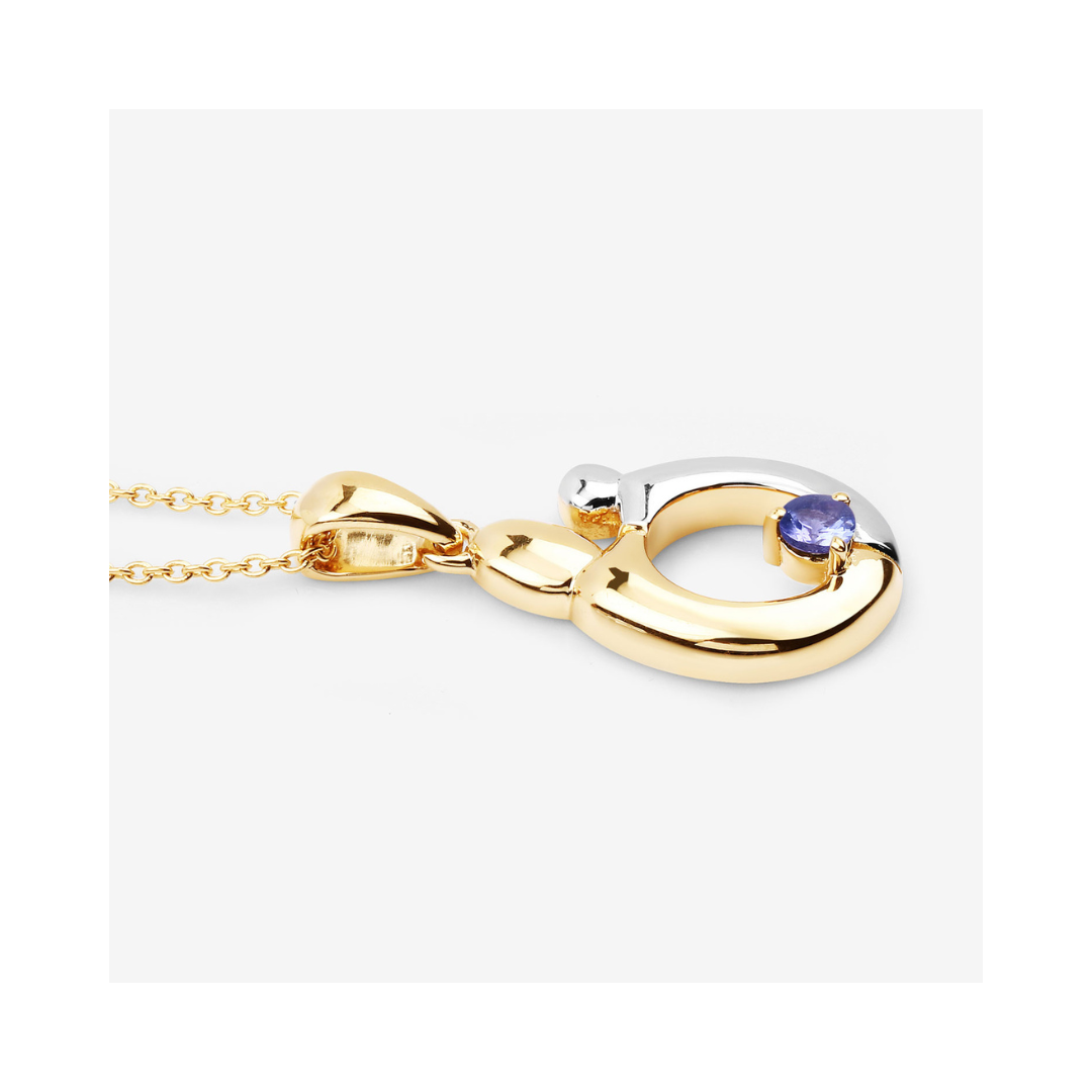 Genuine Tanzanite Mom Pendant Necklace