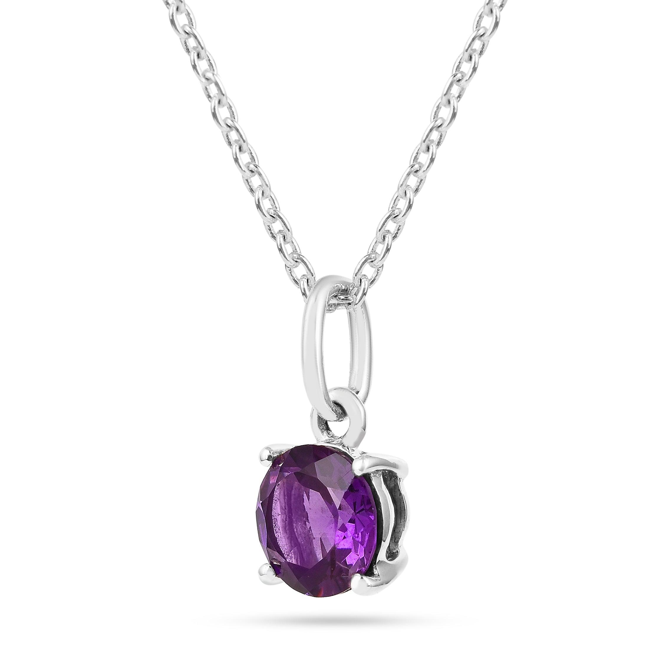 Purple Solitaire Amethyst Jewelry Set Fine Color Jewels Amethyst, Amethyst Jewelry, Amethyst Necklace, dla-dm-discount-all-143240, dla-dm-discount-all-154898, natural amethyst, New, purple amethyst