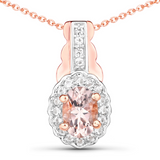 Rose Gold Morganite Jewelry Set