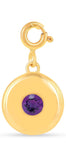 Pendentif cercle avec pierre de naissance