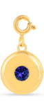 Pendentif cercle avec pierre de naissance