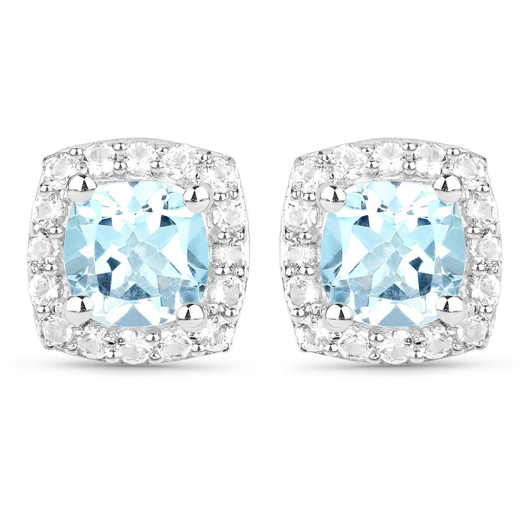 Silver Genuine Blue Topaz Set
