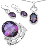 Sterling Silver Amethyst Jewelry Sets