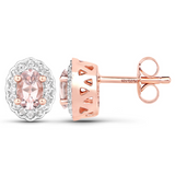 Rose Gold Morganite Jewelry Set