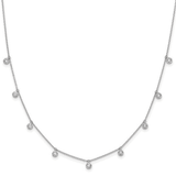 14K White Gold Lab Diamond Layering Necklace