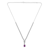 Natural Amethyst Art Deco Necklace