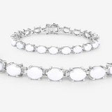 Natural Opal Tennis Bracelet