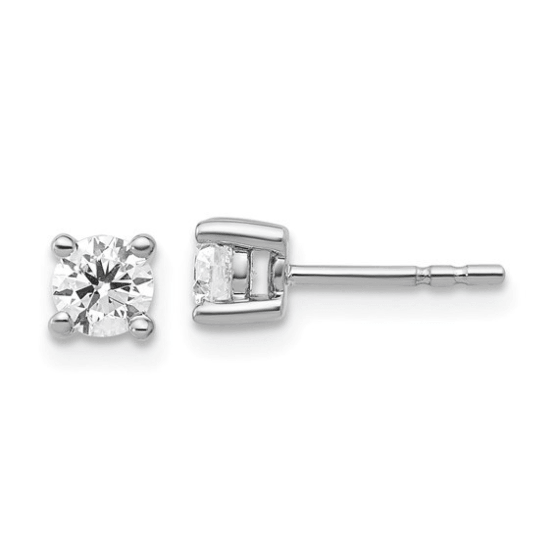 elegant solitaire studs, diamond solitaire studs, lab grown diamond earrings