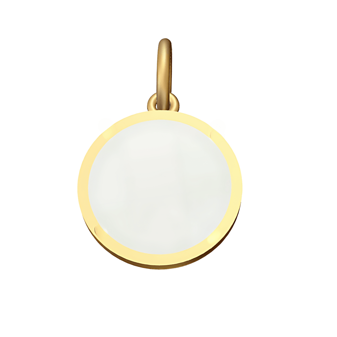 Collier avec pendentif libellule en nacre
