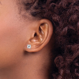 minimalist jewelry, model wearing diamond solitaire, affordable diamond jewelry