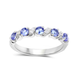 Genuine London Blue Topaz 5 Stone Ring