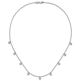 14K White Gold Lab Diamond Layering Necklace