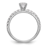 lab grown solitaire diamond, small size solitaire ring