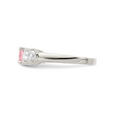 Pink Round CZ Stones Ring