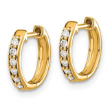 14K gold hoop earrings, gold diamond earrings, Hoopy earrings for women, stunning 14K gold jewelry designs