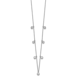 14K White Gold Lab Diamond Layering Necklace