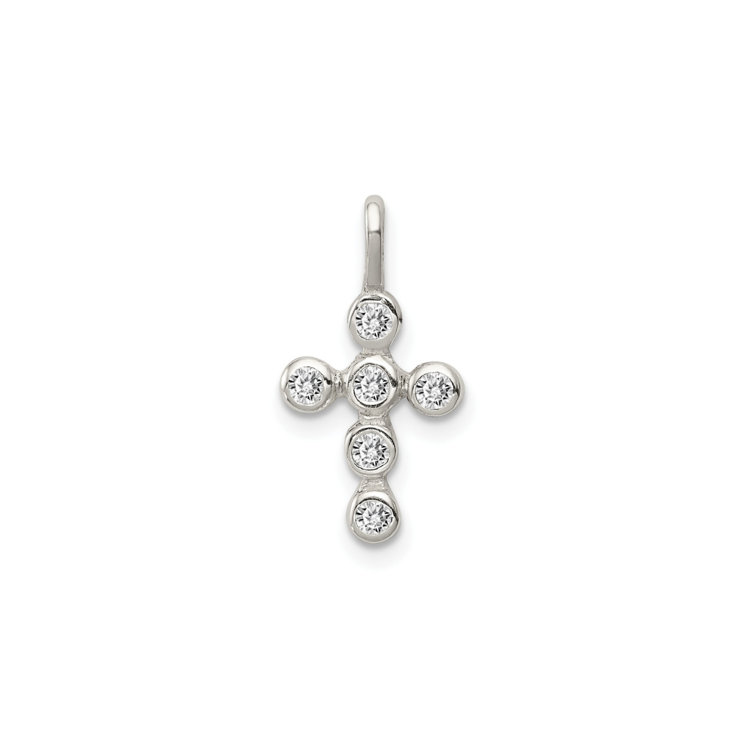 Cross Cubic Zirconia Charm Cross Pendant