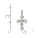 Cross Cubic Zirconia Charm Cross Pendant