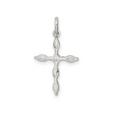 Cubic Zirconia Cross Charm Pendant