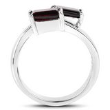 Genuine Garnet Bypass Ring