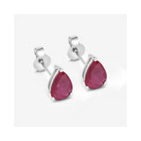 Genuine Pink Ruby 10K gold Earrings