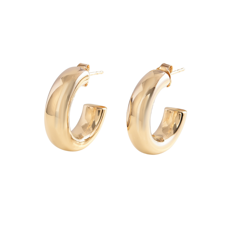 18K Gold Vermeil Open Hoop Earrings