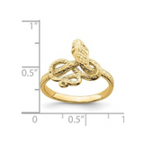 14K Gold Snake Ring