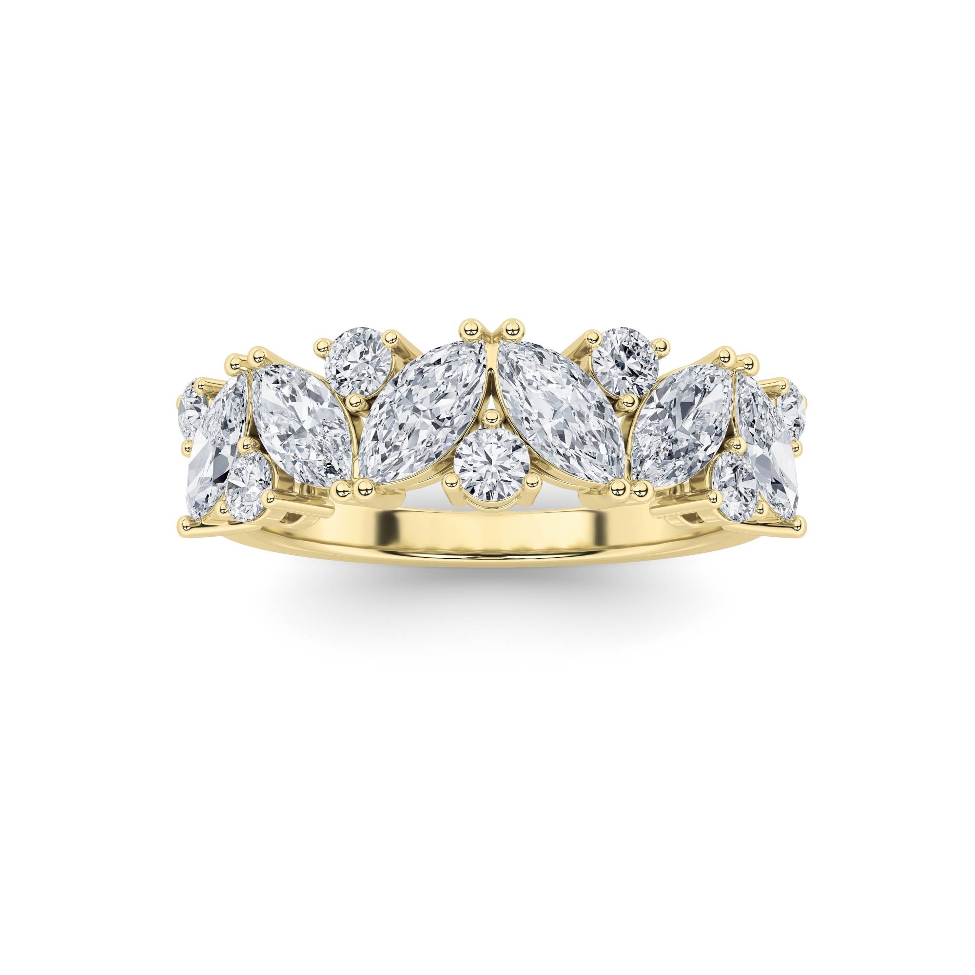 1.5Cttw Marquise Shaped Lab Grown Diamond (G/VS) Ring in 14K Gold