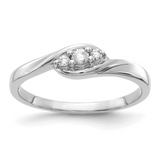 14K white Gold Diamond Band Lab Grown Diamond Ring, Wedding ring for Women, Stacking Ring Gift for Her