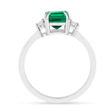 Colombian Created Emerald Three Stone Ring Fine Color Jewels best gift for girls, best gift for women, Christmas gift, Colombian emerald engagement ring, Colombian emerald ring, dla-dm-discount-all-154898, Emerald Gemstone Jewelry, emerald rings for women, gift for her, Gift for Mom, gift from daughter, gift ideas for her, gifts for her, green promise ring, Lab Emerald Ring, lab grown emerald ring, may birthstone ring, Mother's Day Gift, New Year gift, ring for women, Valentine's Day gift