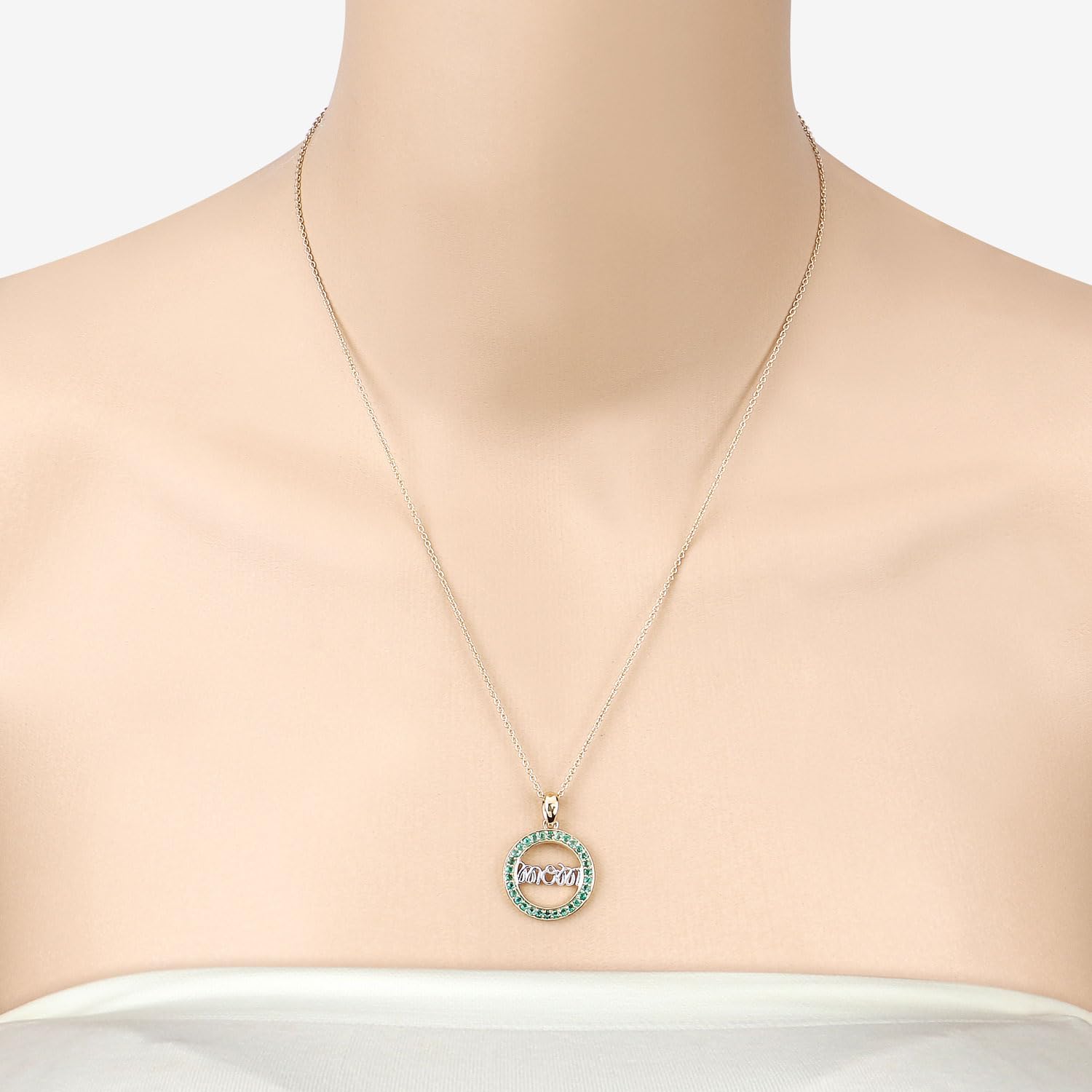 Genuine Emerald Pendant Mom Necklace Silver Fine Color Jewels $ 100 – 150,$ 150 - 200,1st mothers day,1st mothers day gifts,best first mothers day gift,first mothers day gift,first mothers day gift ideas,QJ