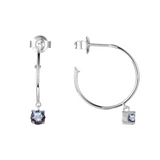 hoop earrings for women, buy earring online, natural gemstone earrings