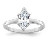 Marquise Cz Solitaire Ring